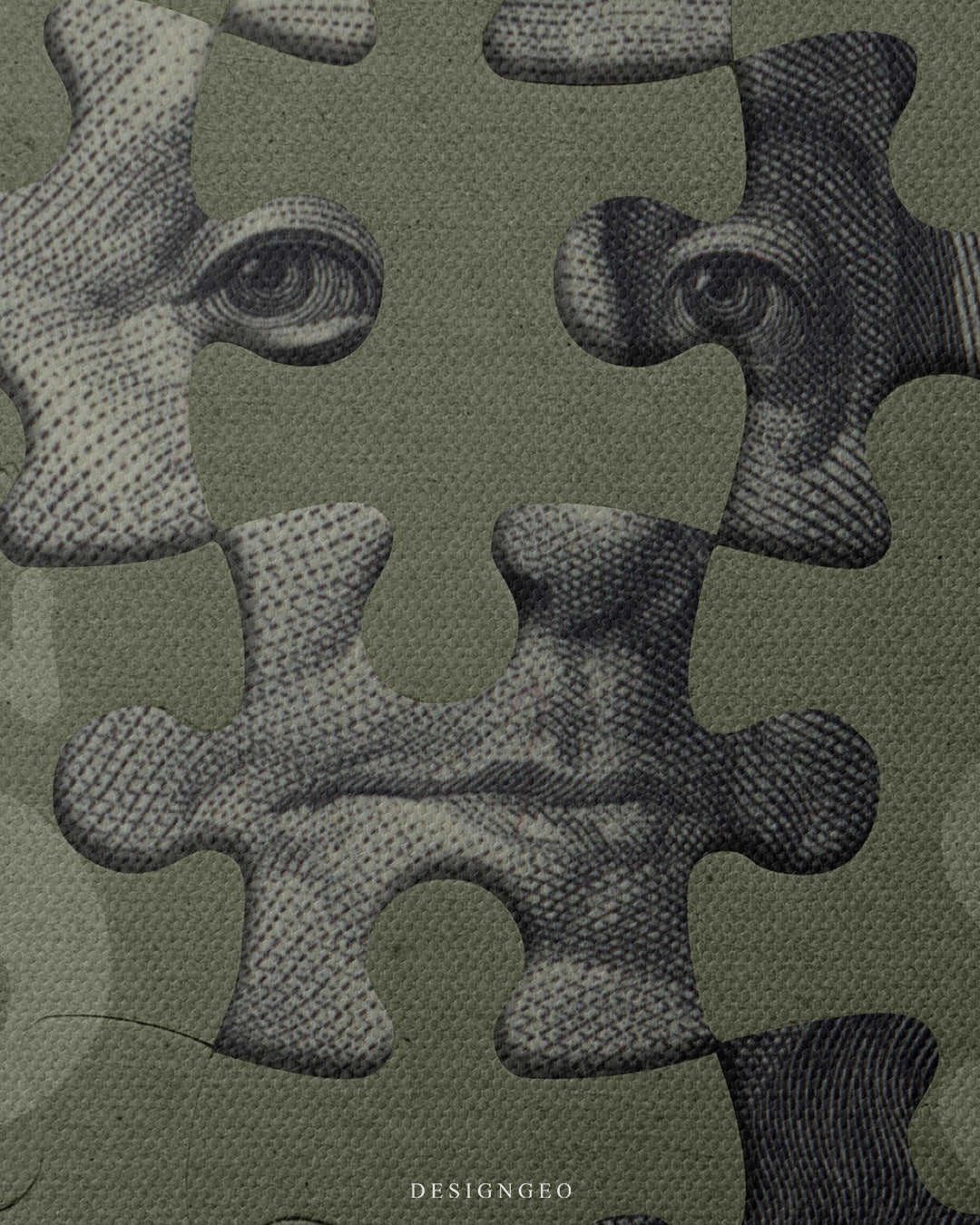 Money Puzzle Canvas Wall Art