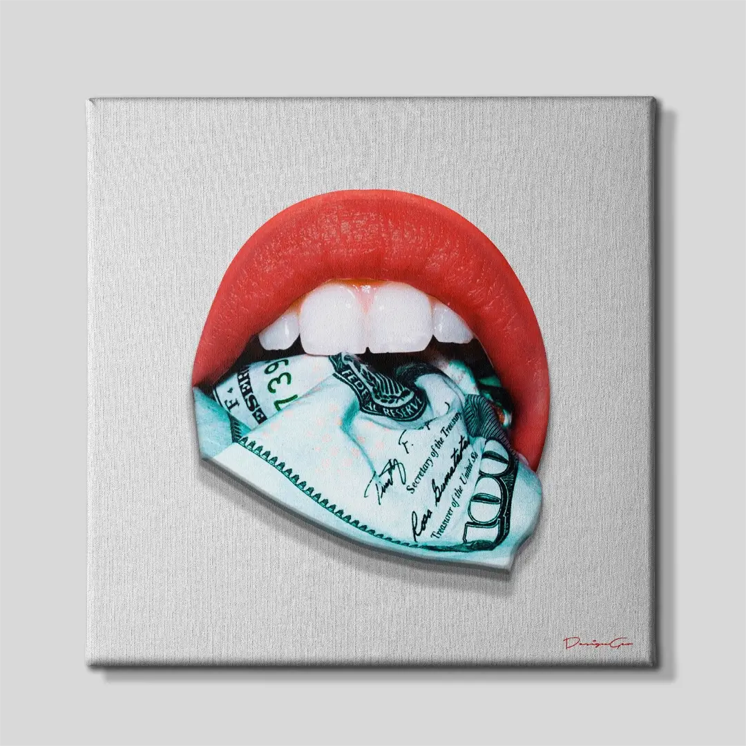Money Talks Canvas Wall Art