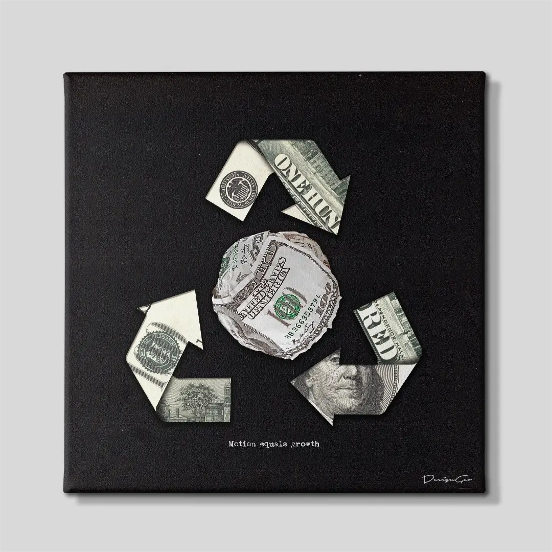 Motion Equals Growth Canvas Wall Art