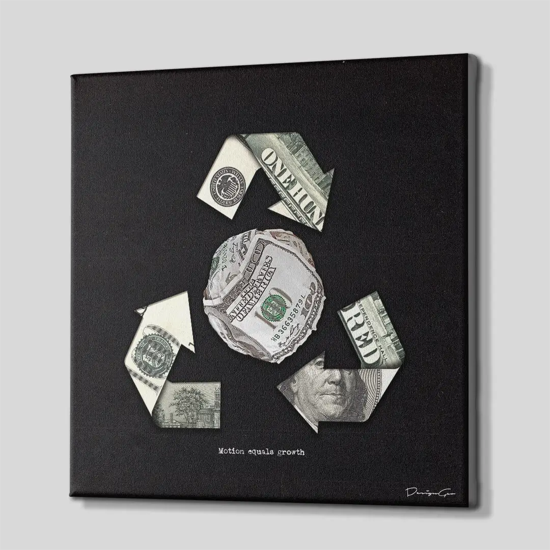 Motion Equals Growth Canvas Wall Art