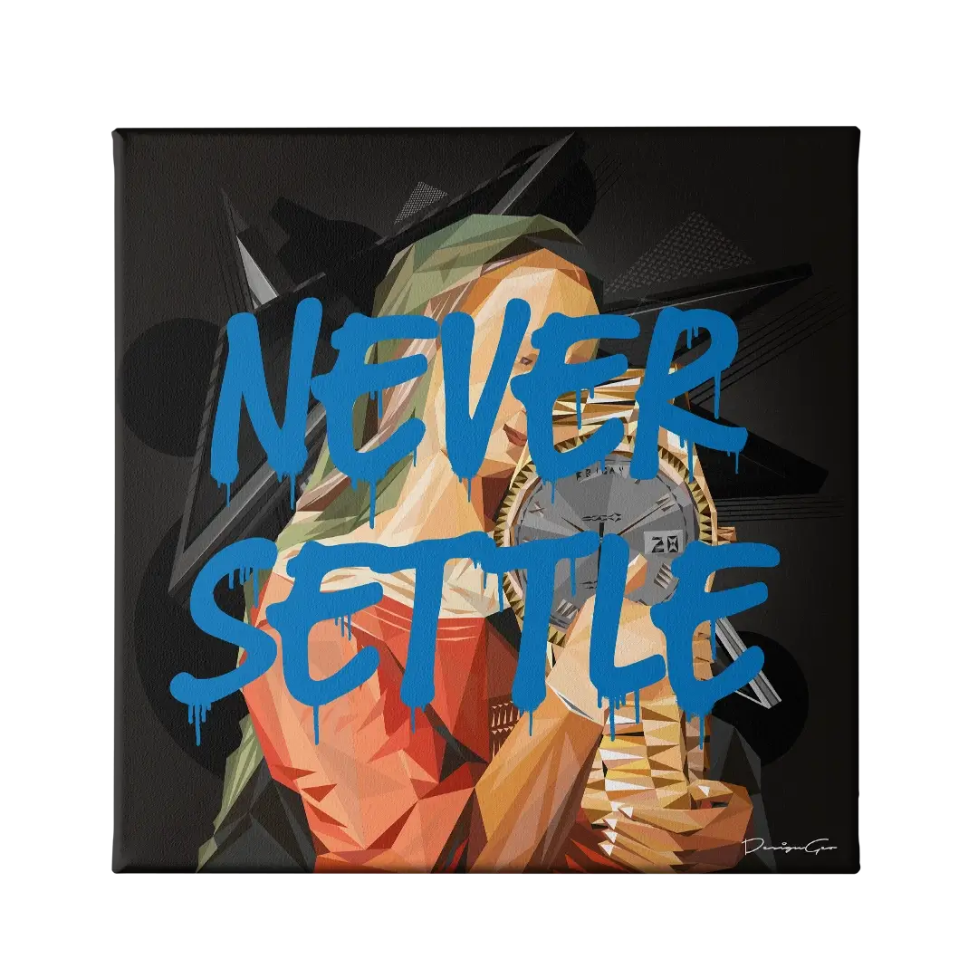 Never Settle Canvas Wall Art