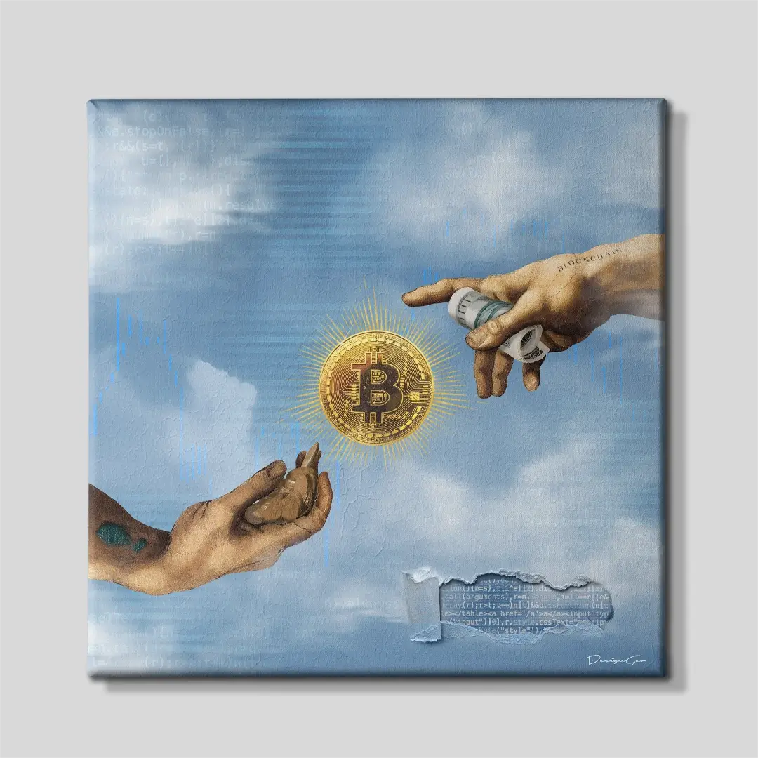 New Era Bitcoin Canvas Wall Art