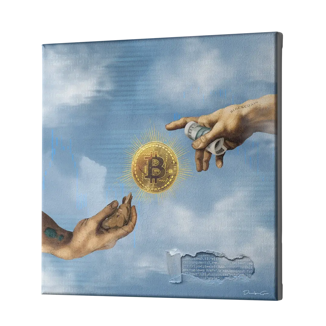 New Era Bitcoin Canvas Wall Art