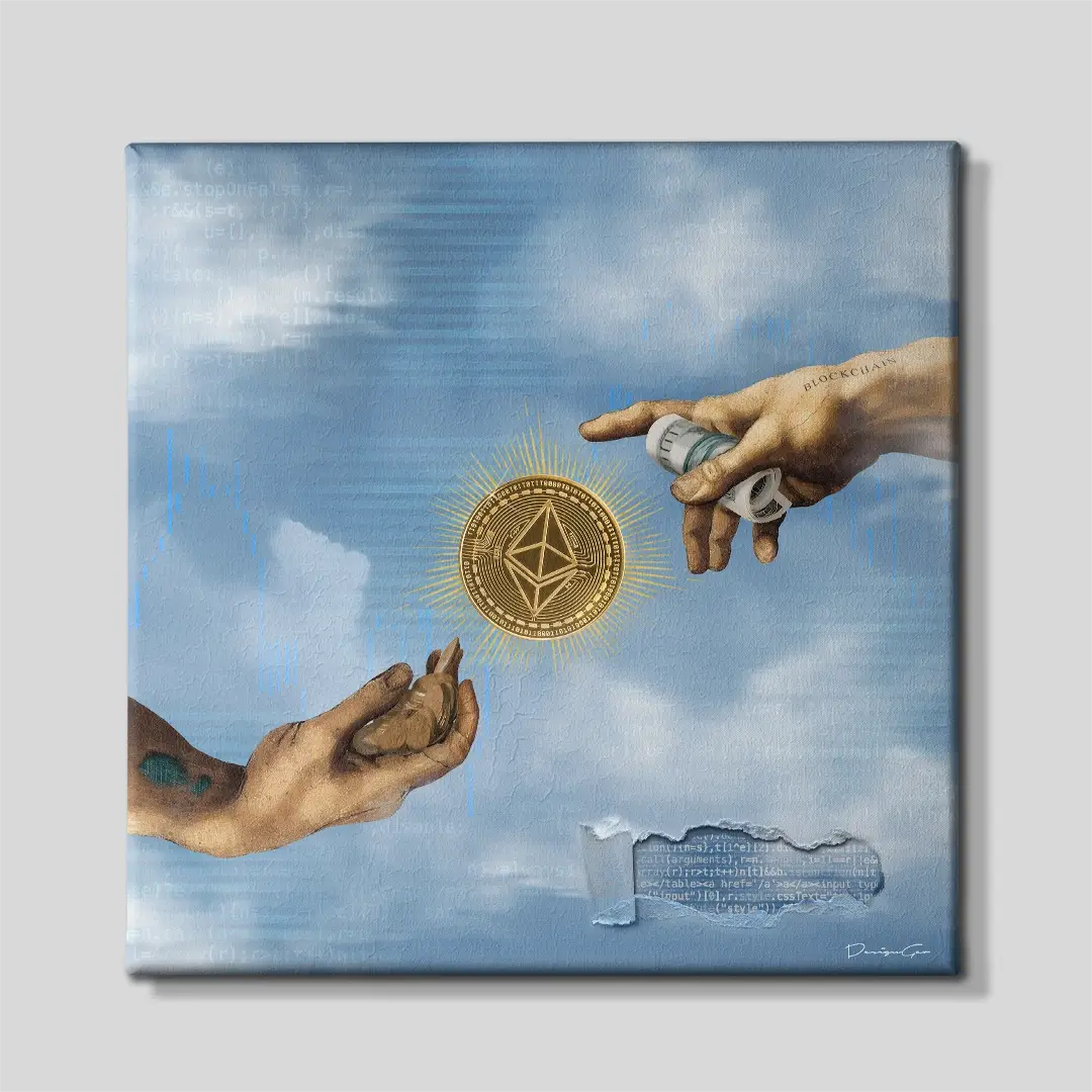 New Era Ethereum Canvas Wall Art