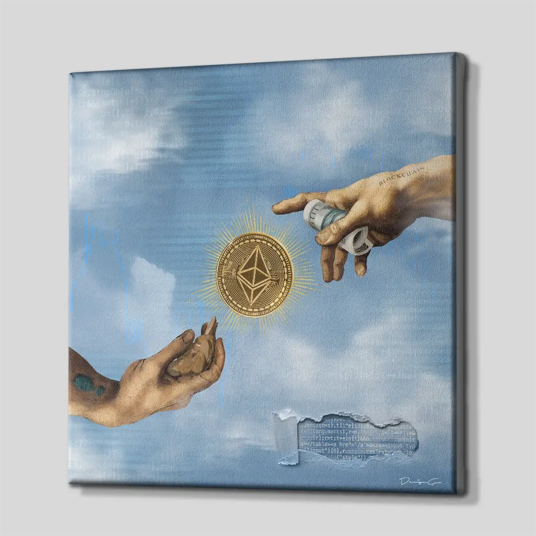 New Era Ethereum Canvas Wall Art
