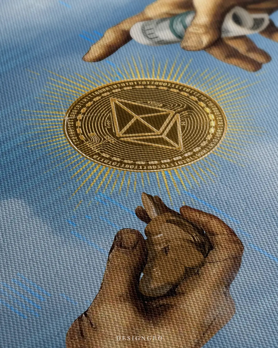 New Era Ethereum Canvas Wall Art