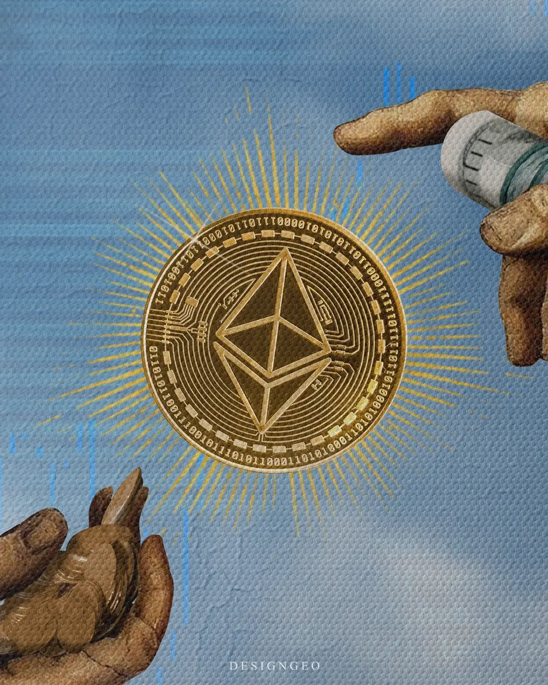 New Era Ethereum Canvas Wall Art