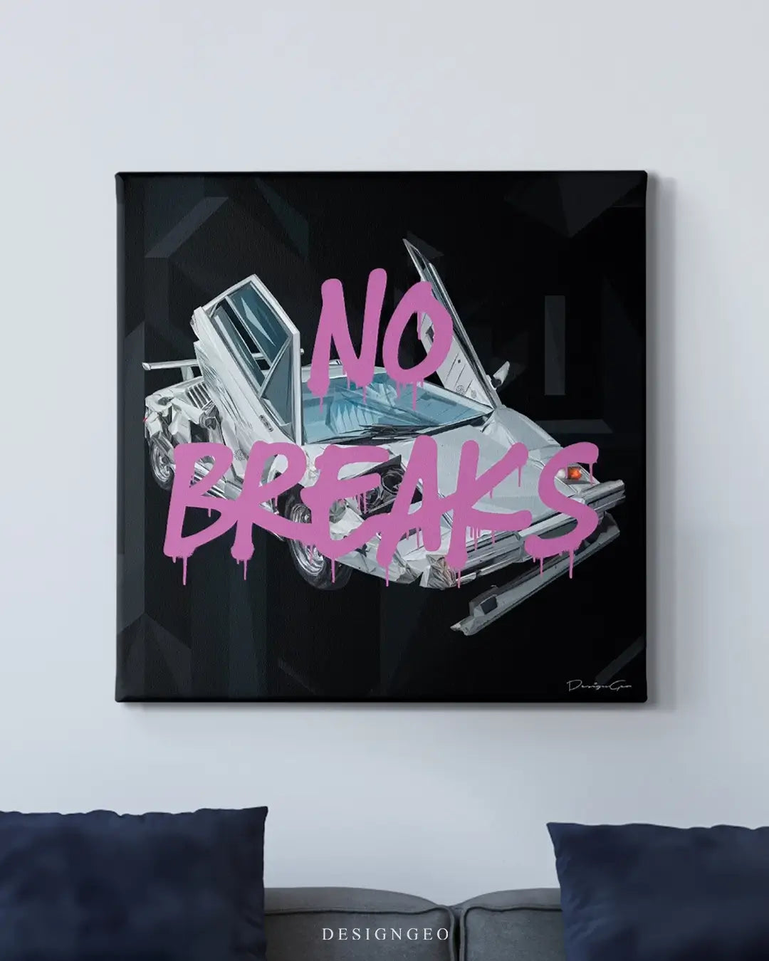 No Breaks Canvas Wall Art
