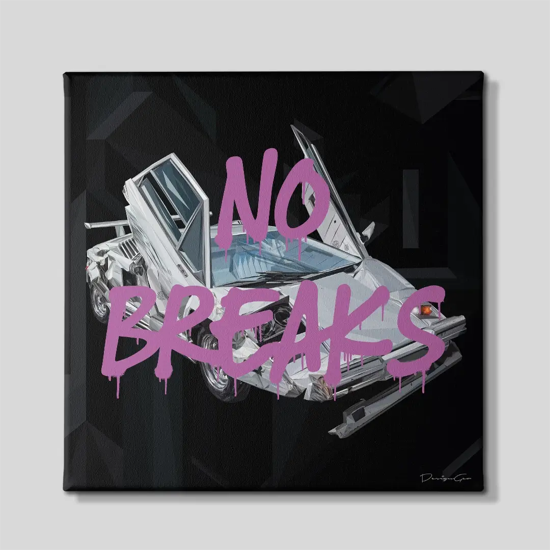No Breaks Canvas Wall Art