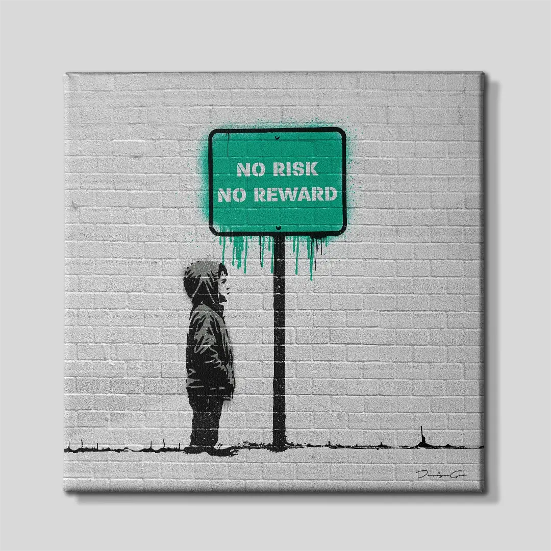 No Risk No Reward Canvas Wall Art
