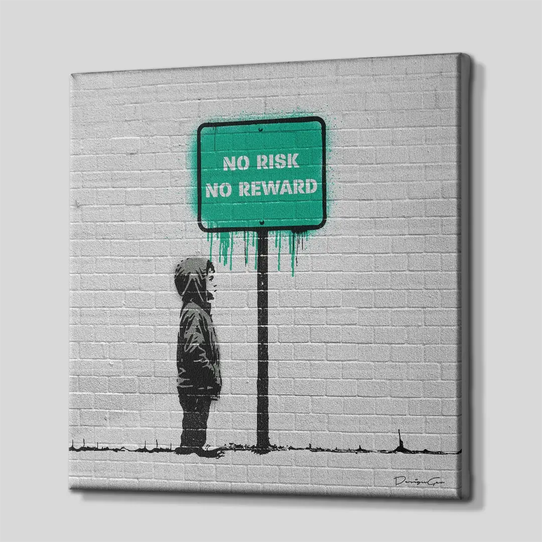 No Risk No Reward Canvas Wall Art