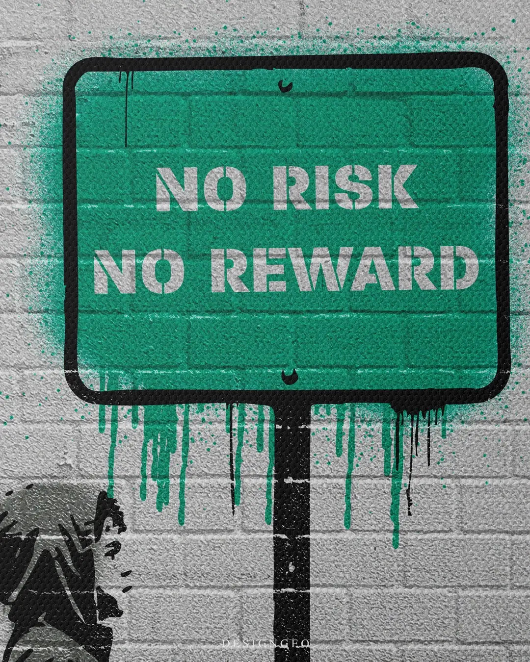 No Risk No Reward Canvas Wall Art