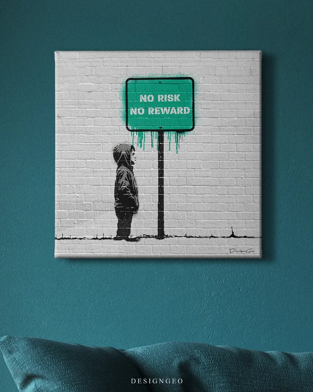 No Risk No Reward Canvas Wall Art