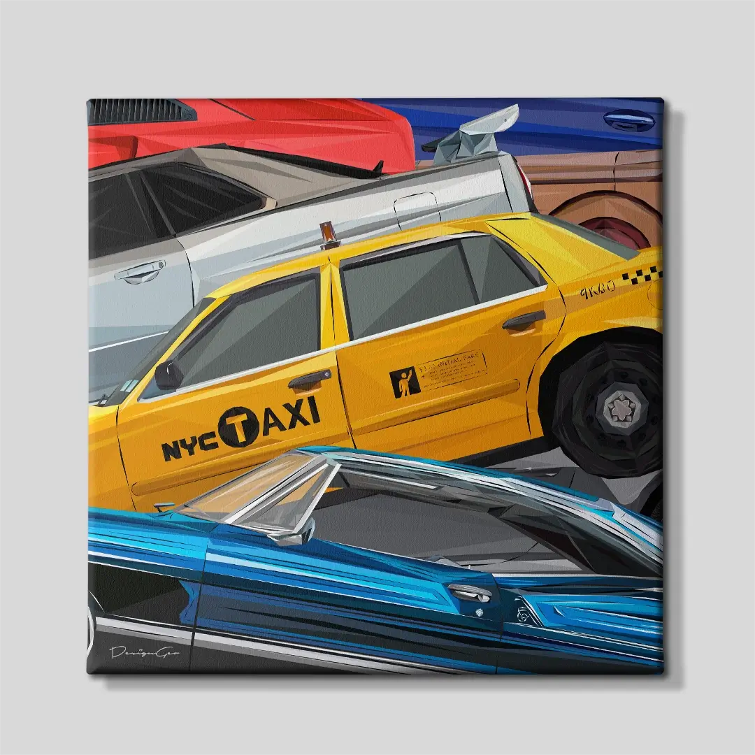 NYC Traffic Canvas Wall Art