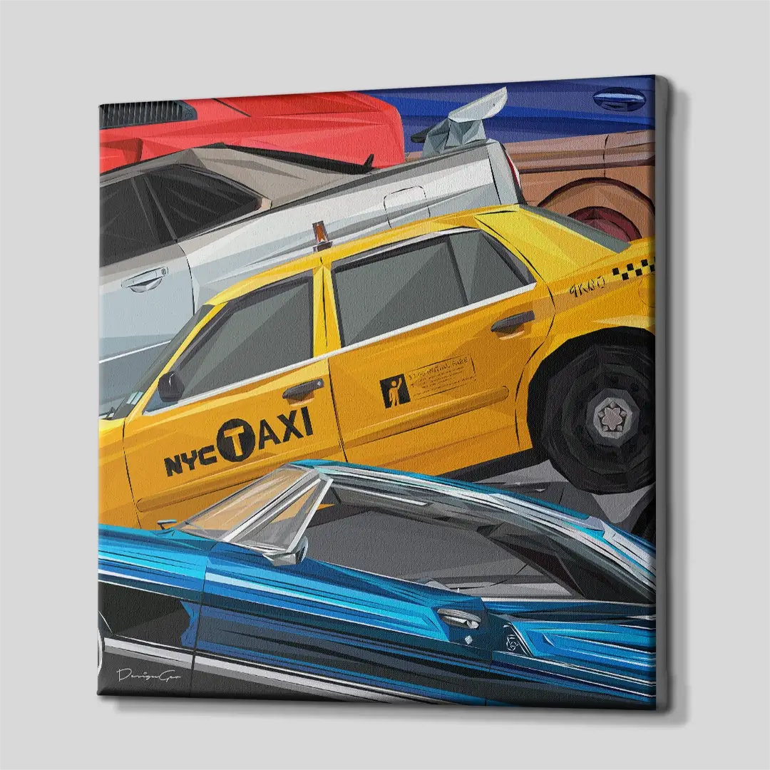NYC Traffic Canvas Wall Art