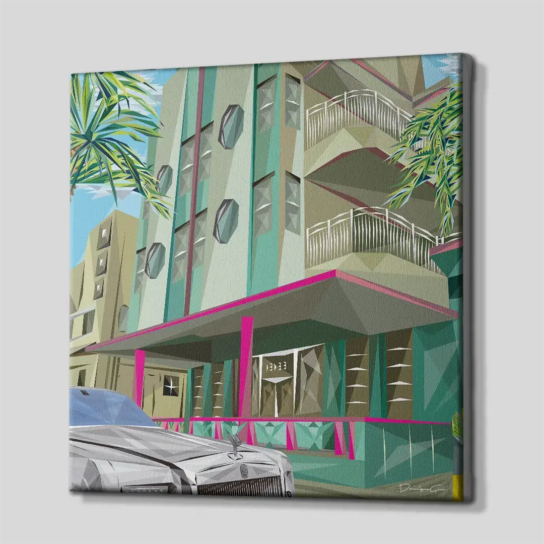 Ocean Dr Canvas Wall Art