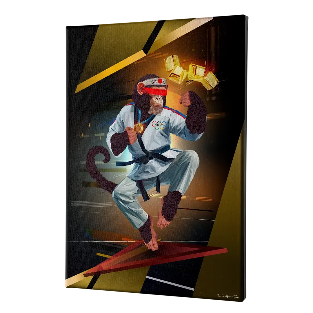 Olympic Karate Canvas Wall Art