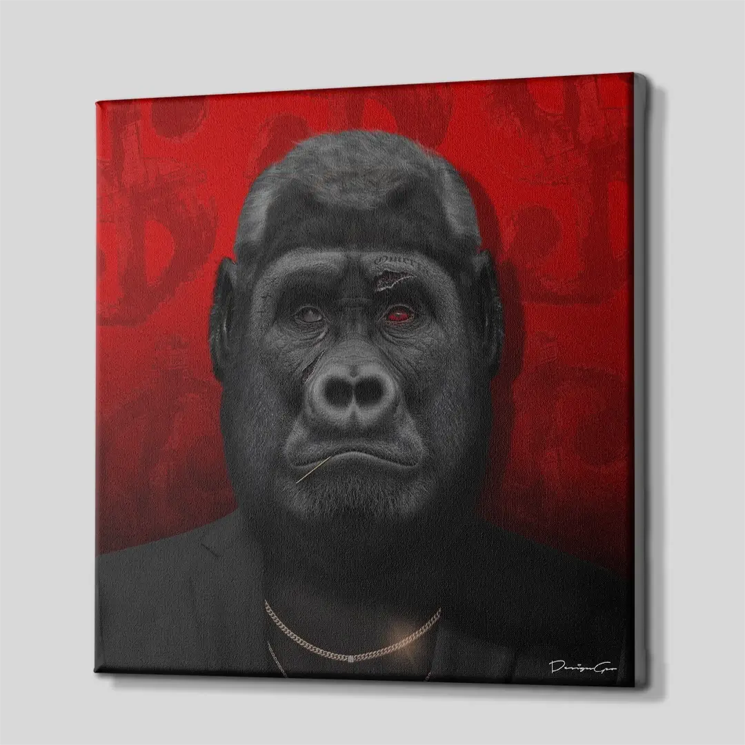 Omerta Ape Canvas Wall Art