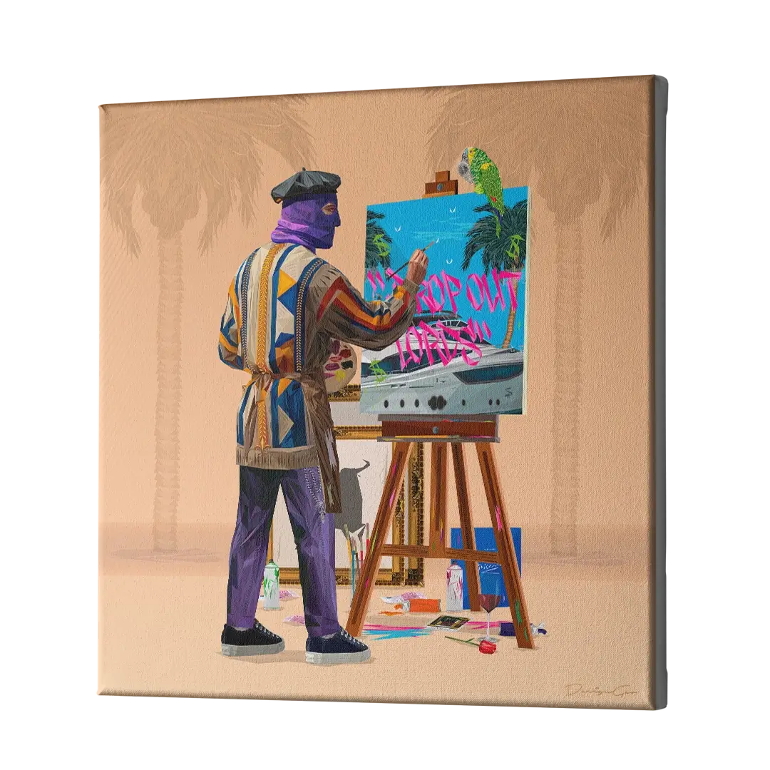 Painting in Marbella Canvas Wall Art