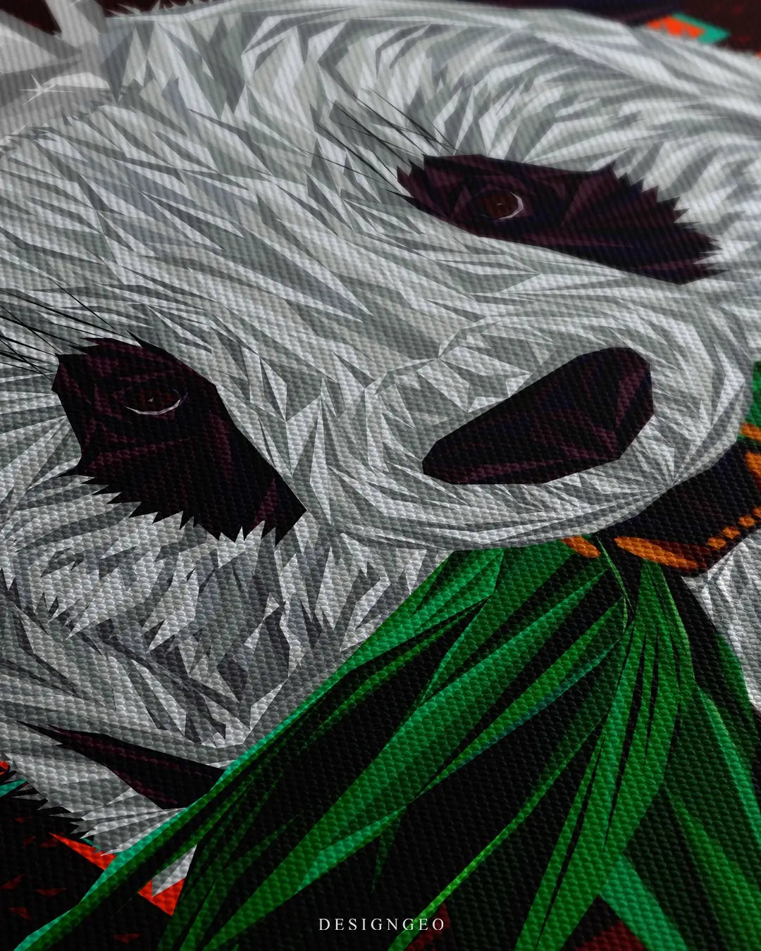 Panda King Canvas Wall Art