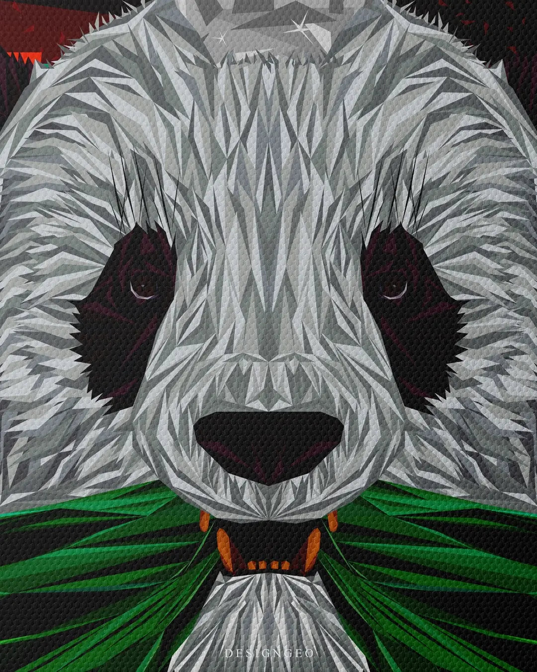 Panda King Canvas Wall Art