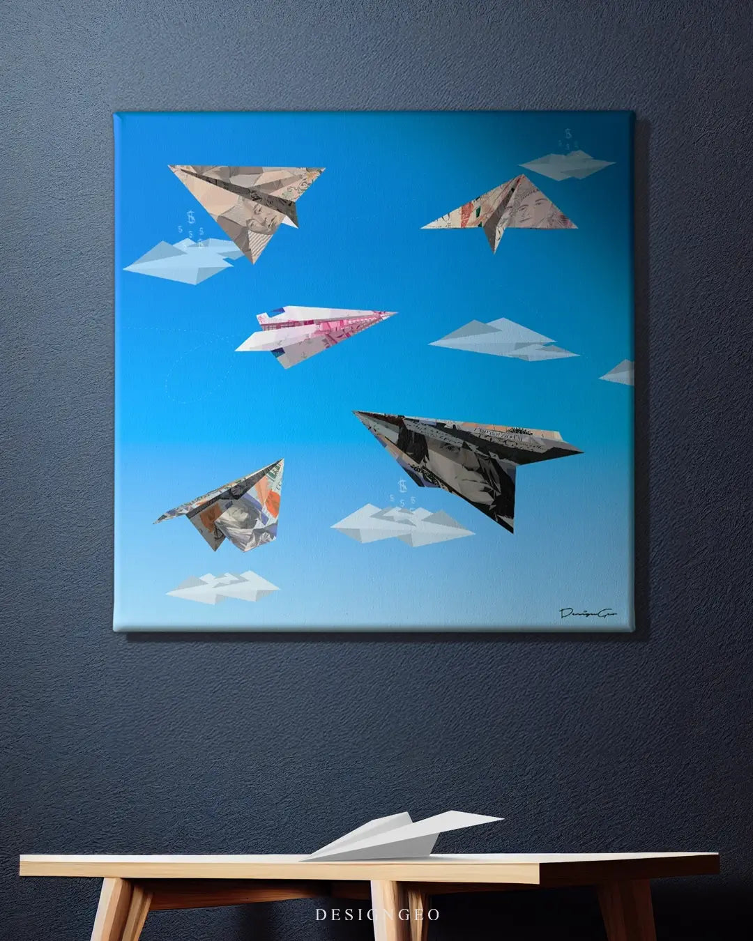 Paper Planes Canvas Wall Art