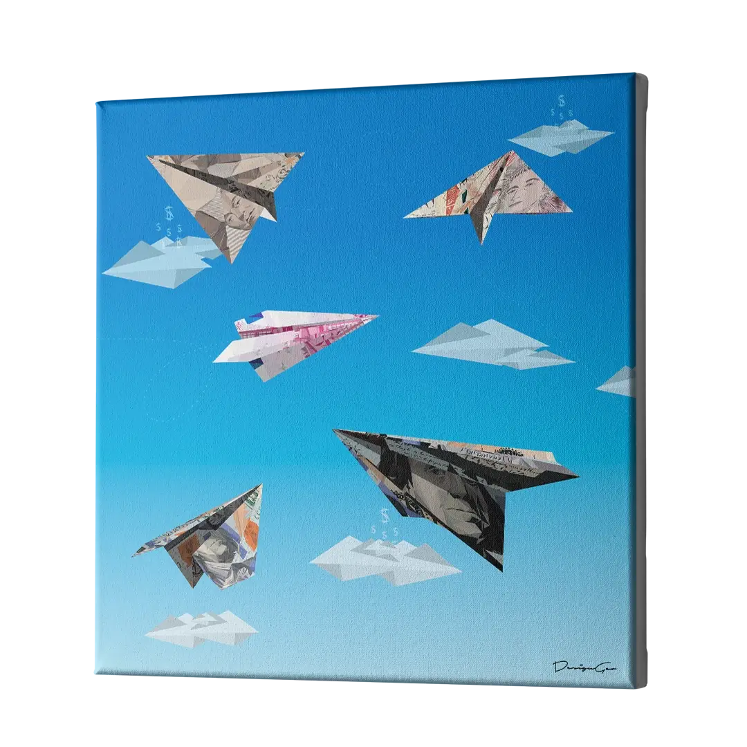 Paper Planes Canvas Wall Art