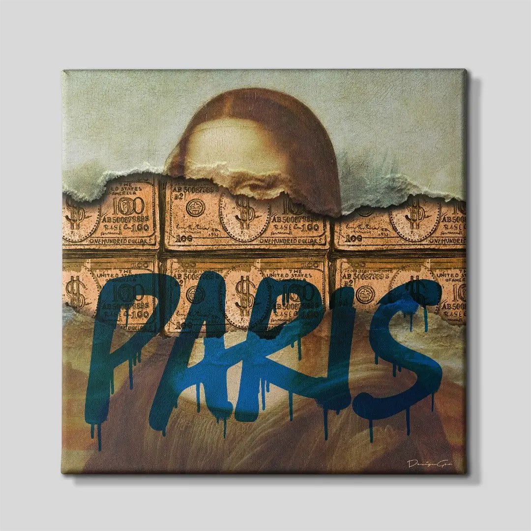 Paris Graffiti Canvas Wall Art