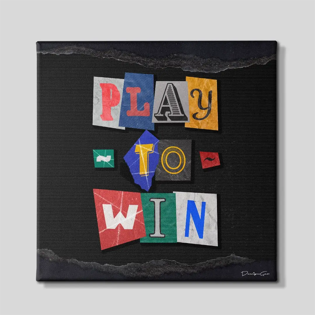 Play To Win Canvas Wall Art