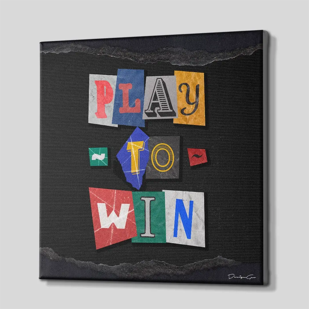 Play To Win Canvas Wall Art