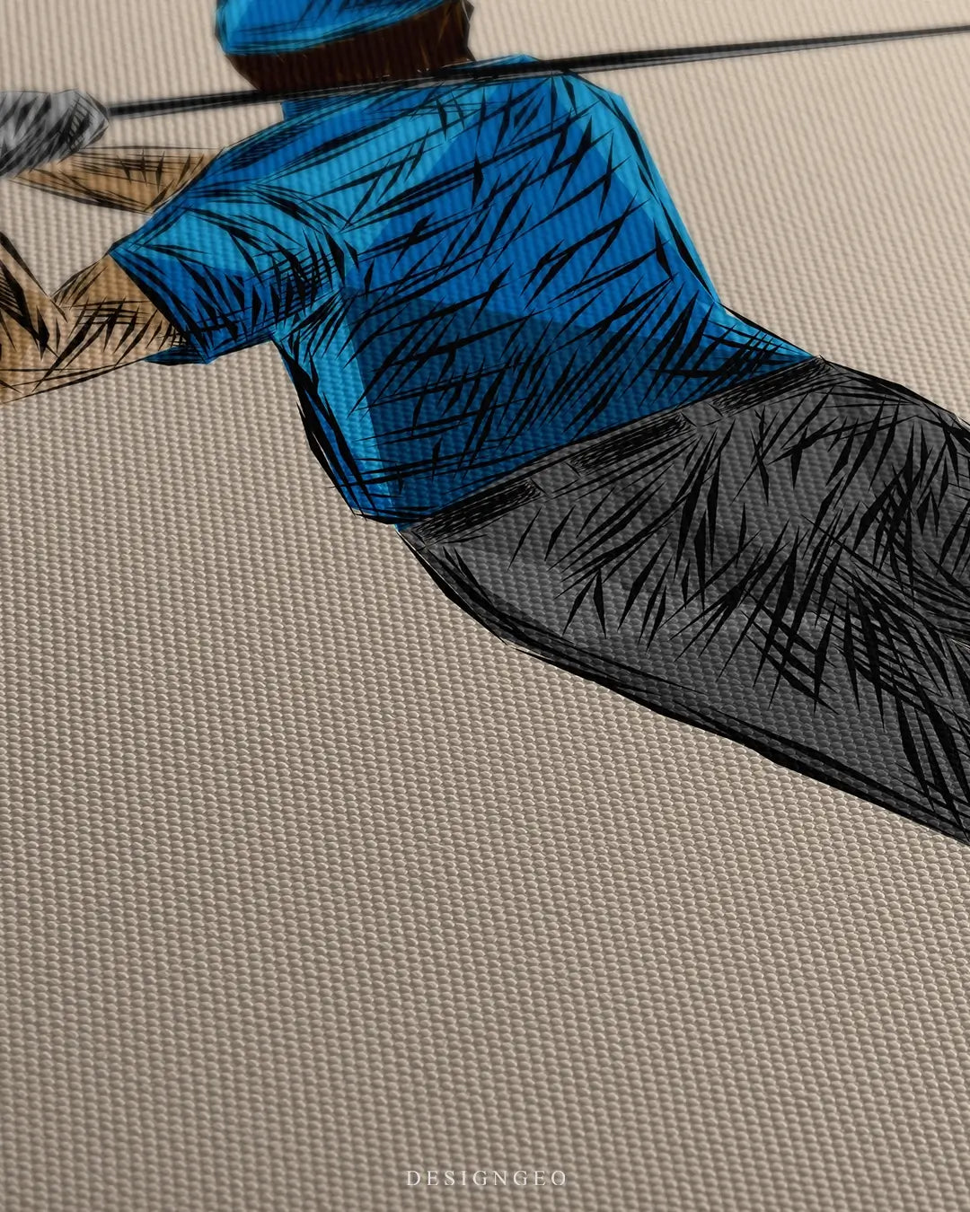 Poise on The Green Canvas Wall Art