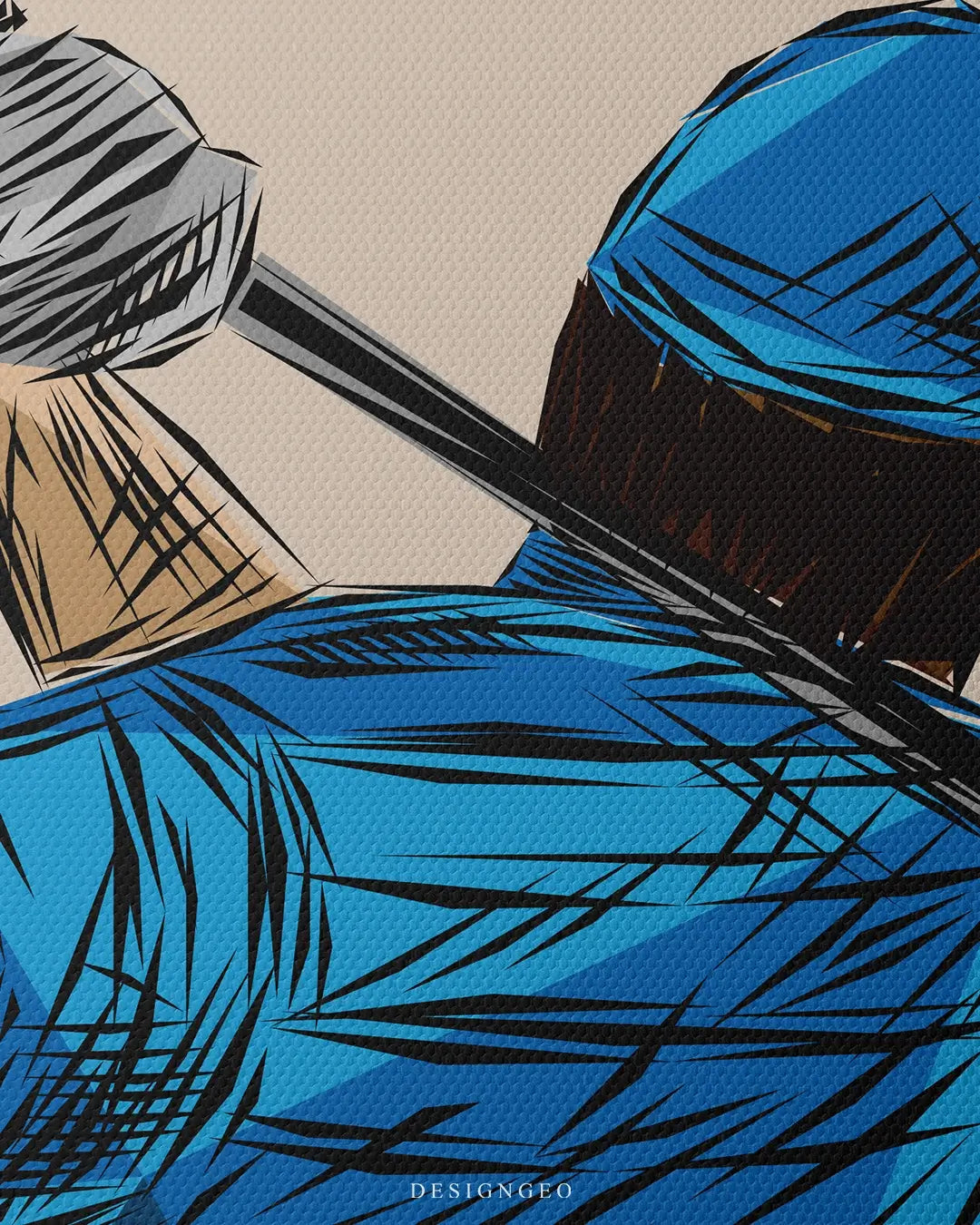 Poise on The Green Canvas Wall Art