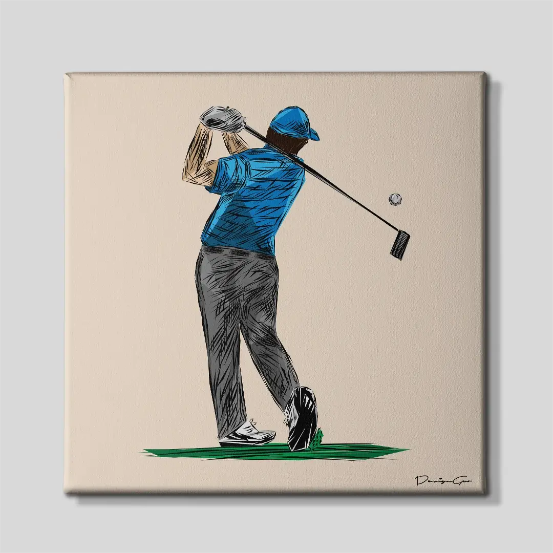 Poise on The Green Canvas Wall Art