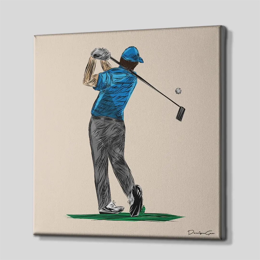 Poise on The Green Canvas Wall Art