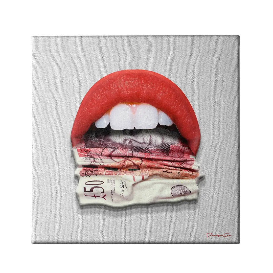 Pound Talks Canvas Wall Art