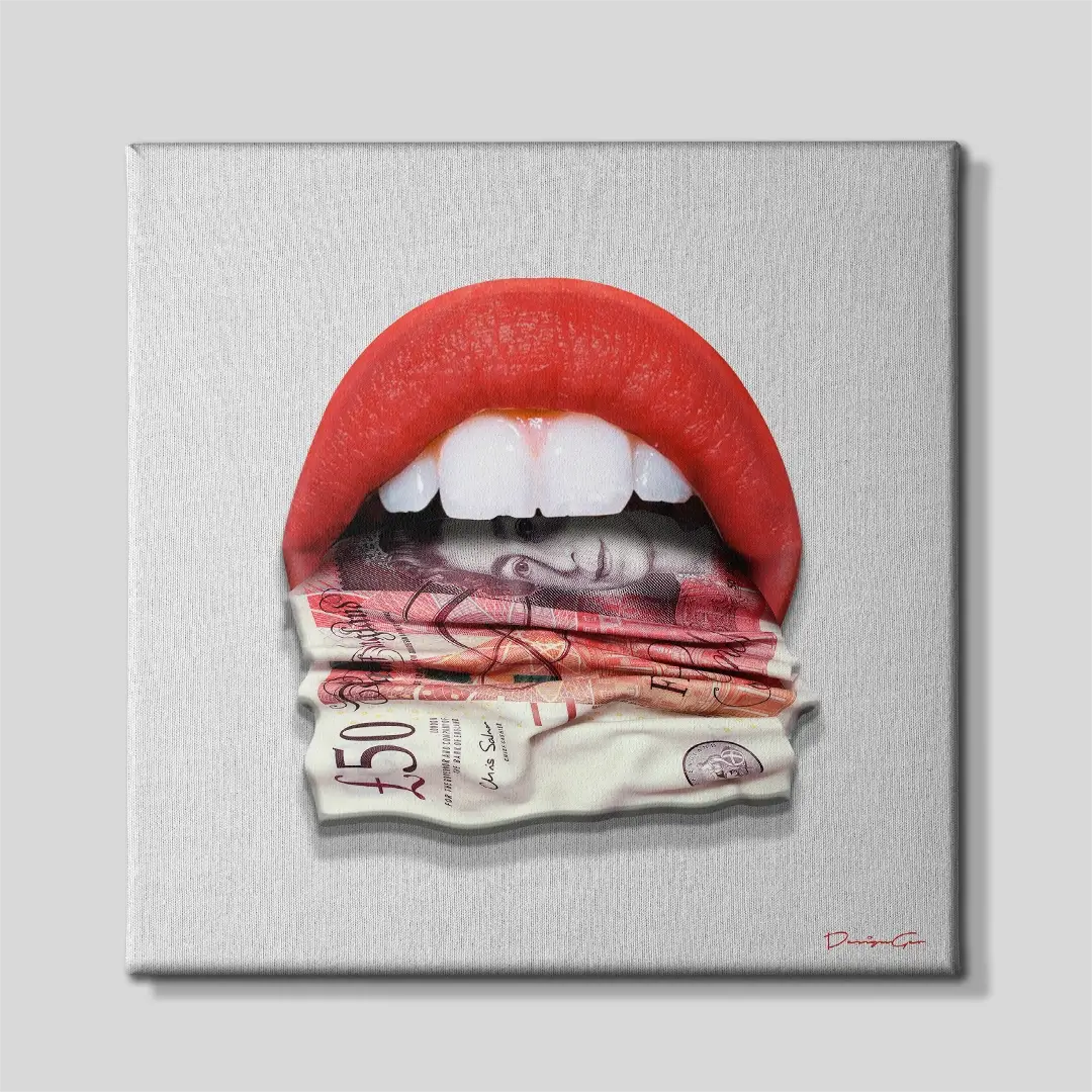 Pound Talks Canvas Wall Art