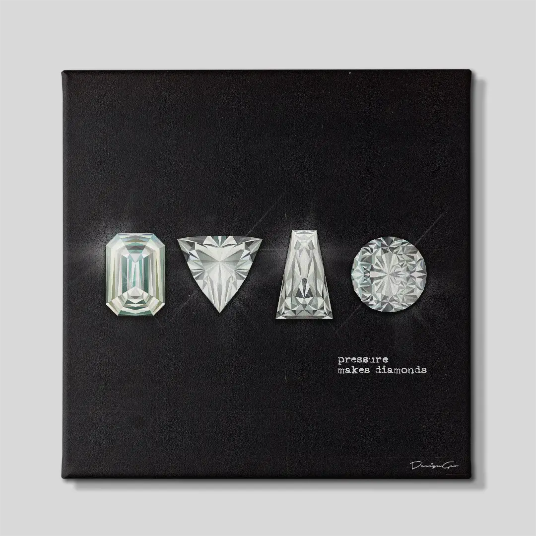 Pressure Makes Diamonds Canvas Wall Art