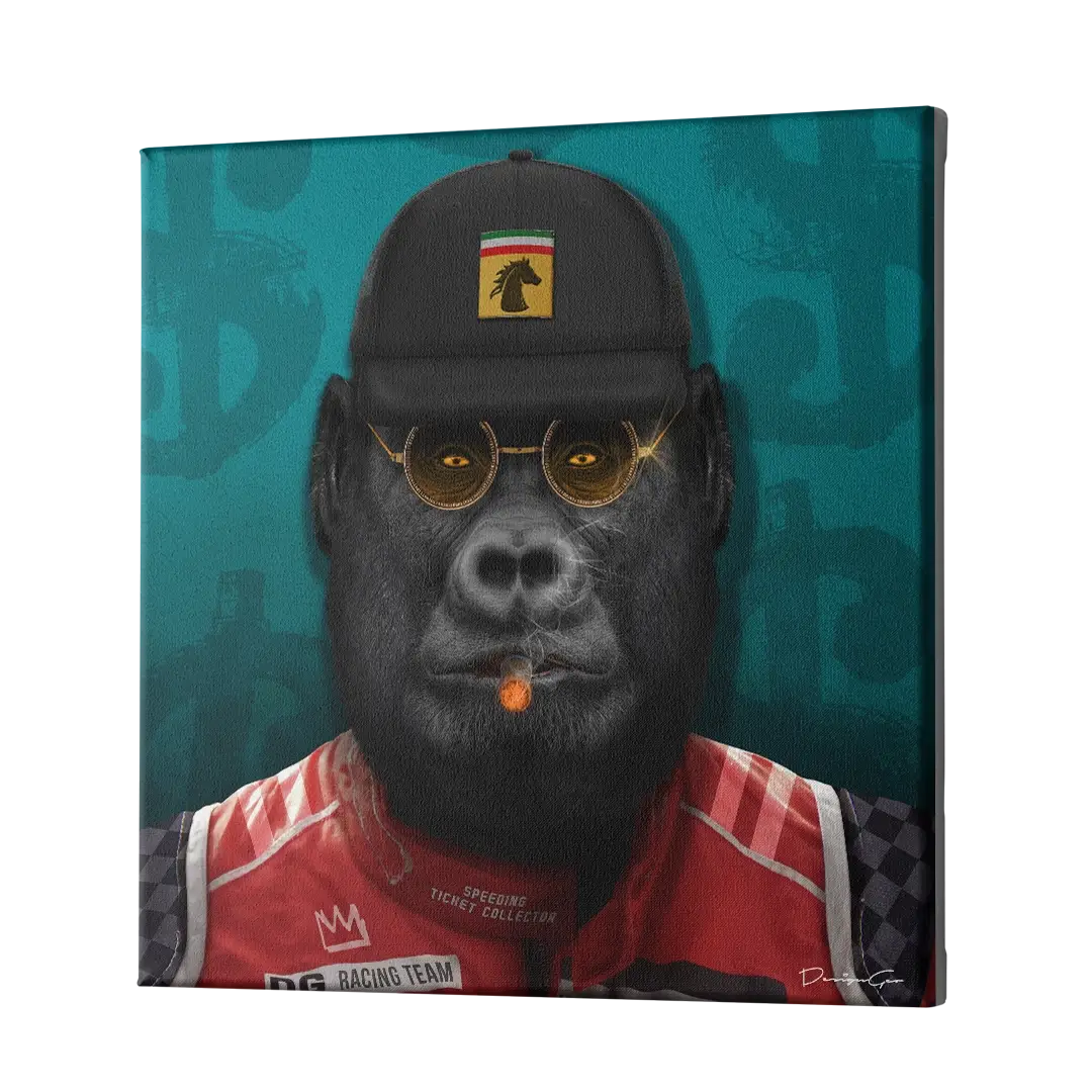 Racing Team Pilot Canvas Wall Art