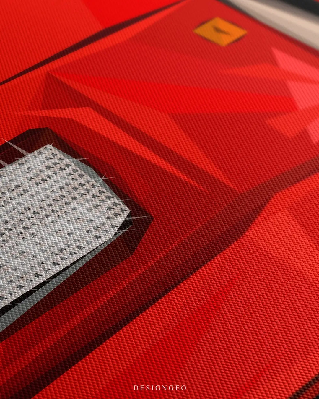 Red Mirage Canvas Wall Art