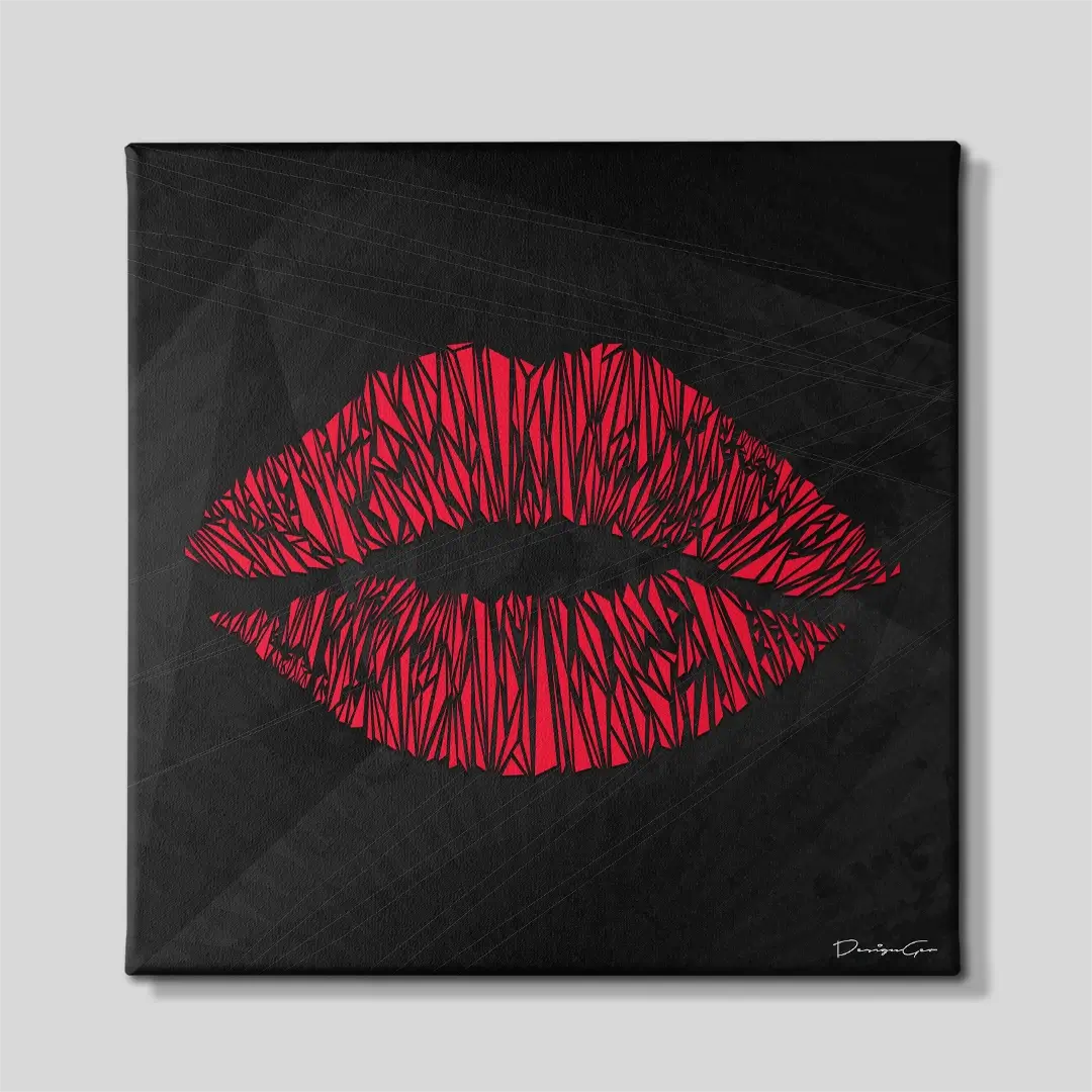 Red Rouge Canvas Wall Art