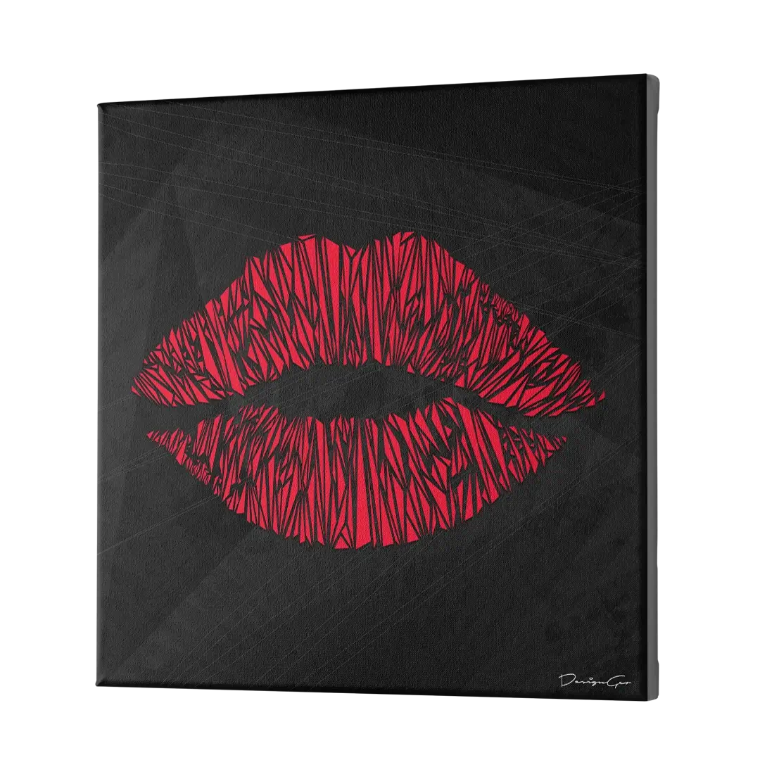 Red Rouge Canvas Wall Art