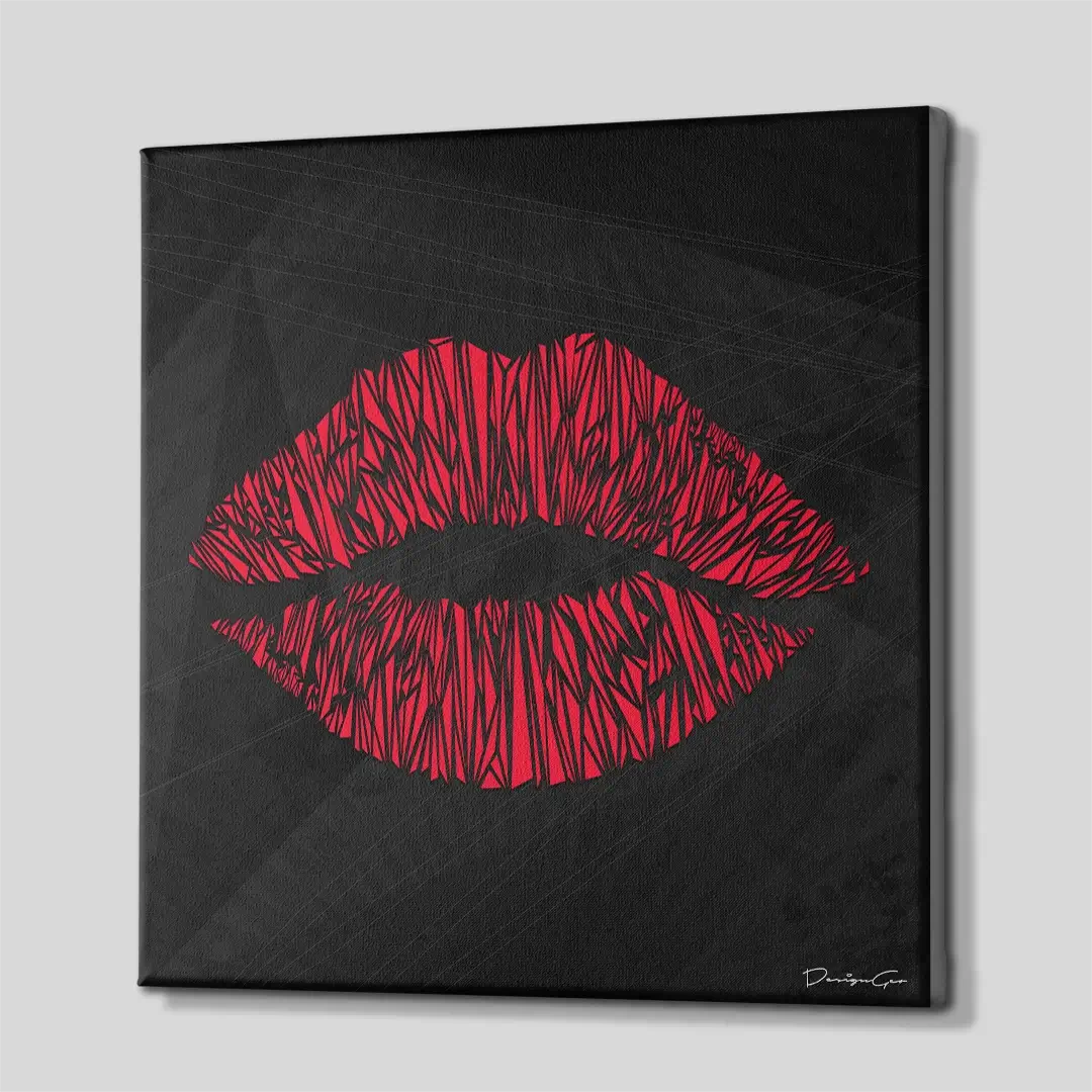 Red Rouge Canvas Wall Art