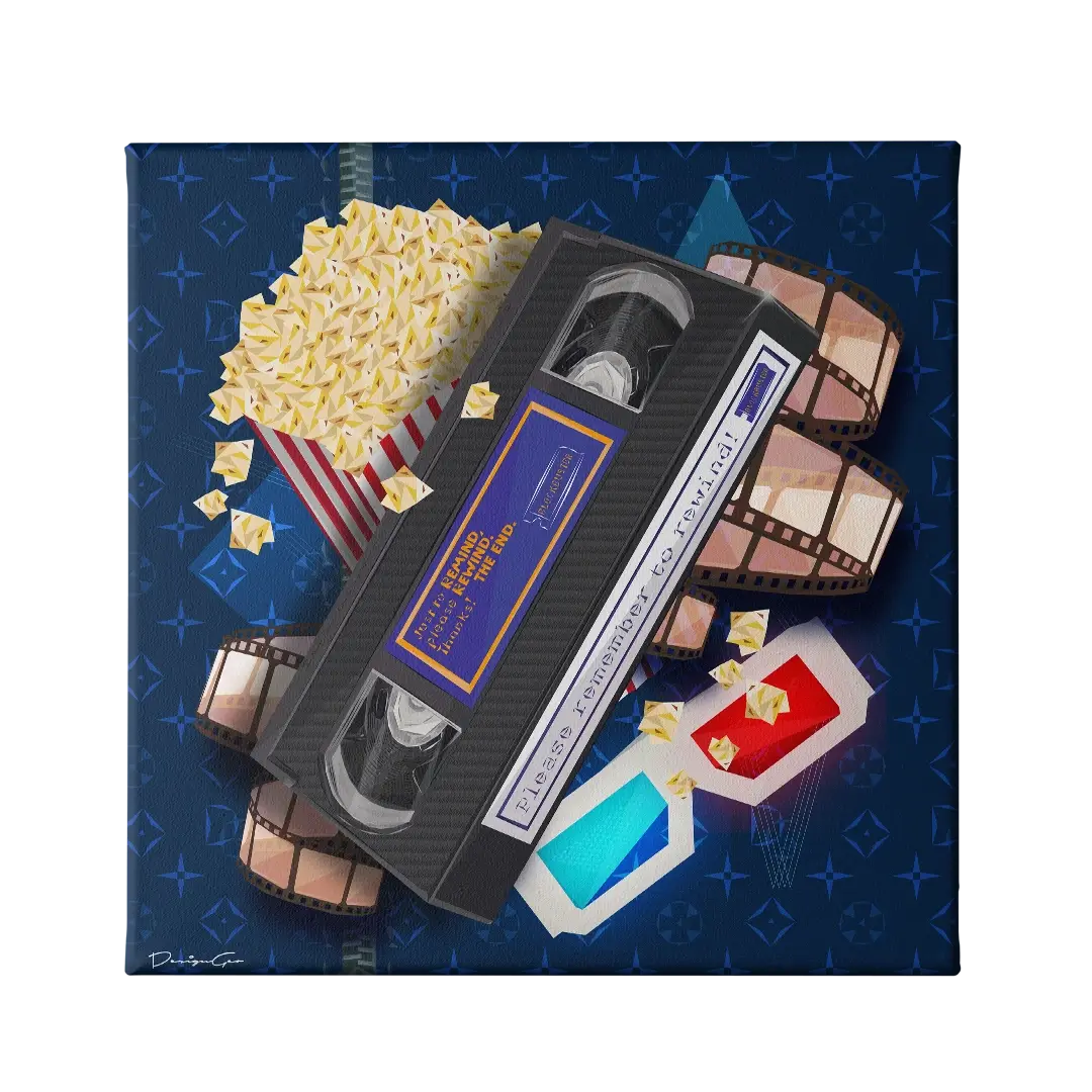 Retro Rewind Canvas Wall Art
