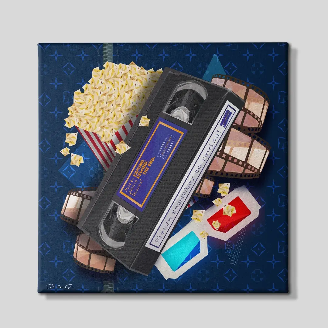 Retro Rewind Canvas Wall Art