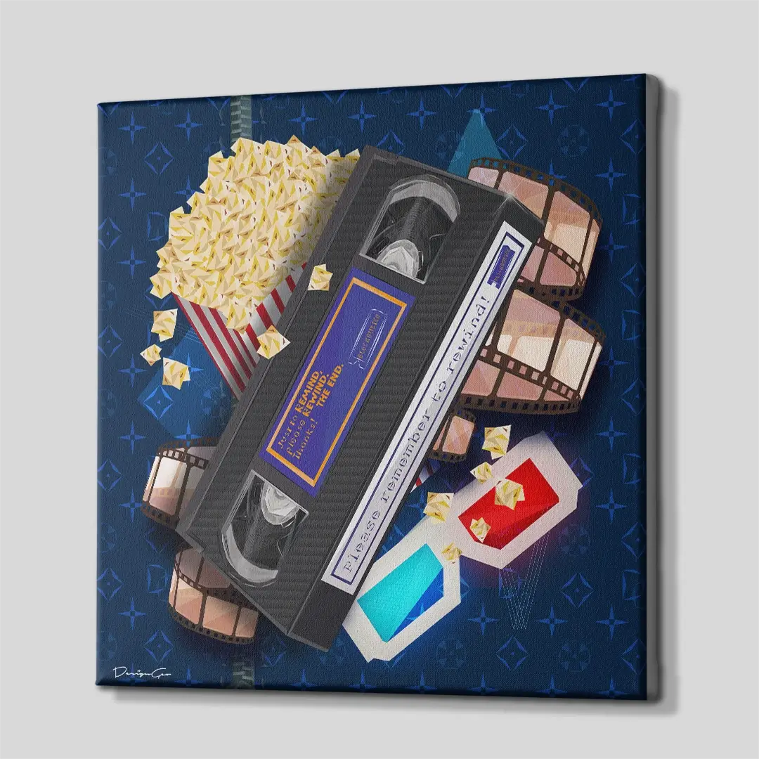 Retro Rewind Canvas Wall Art