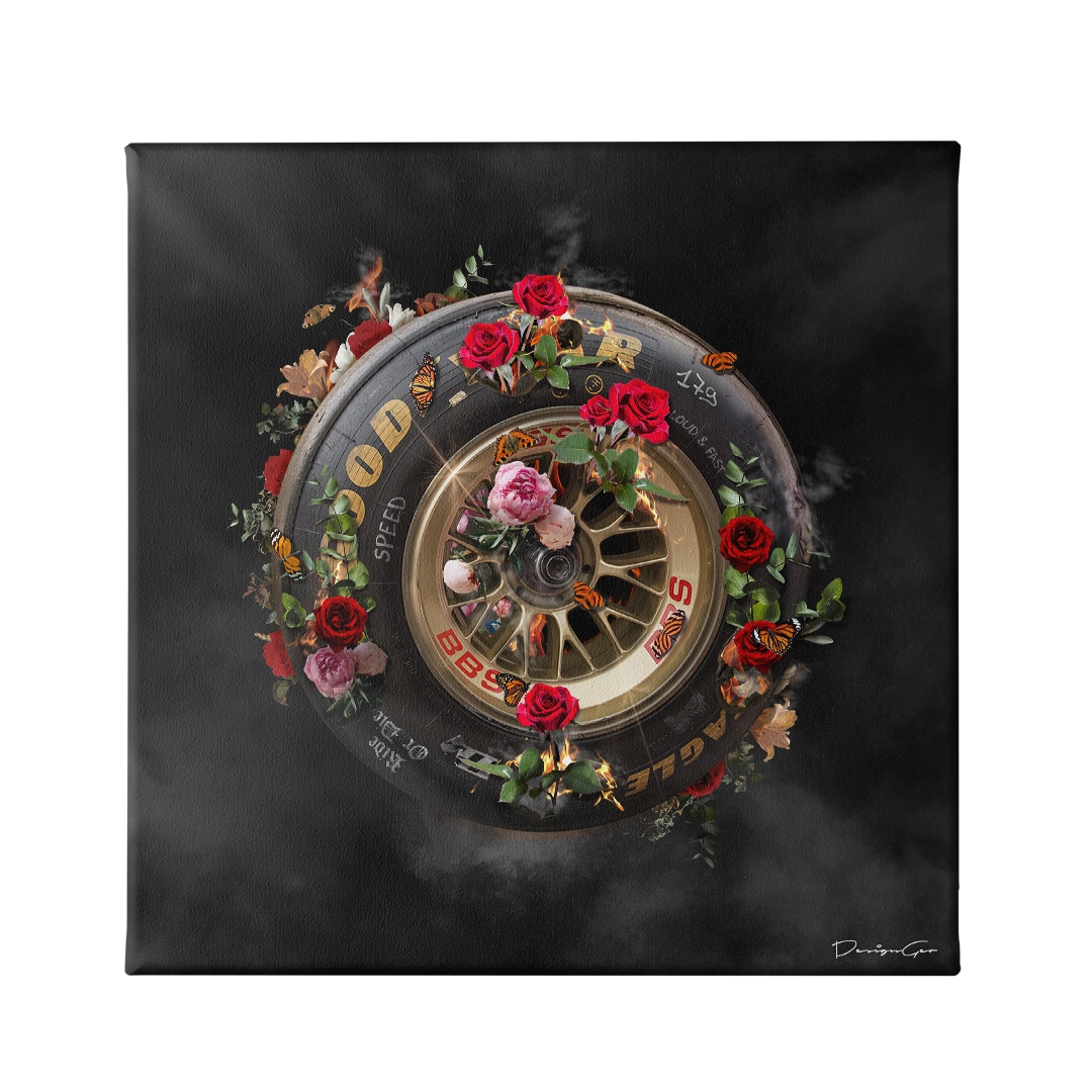 Ride Or Die Canvas Art Square Canvas Print by DesignGeo