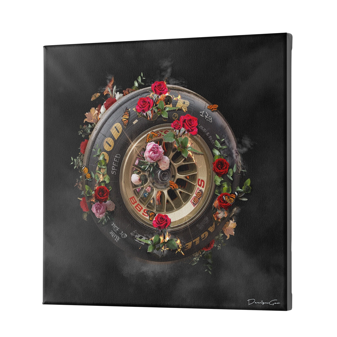 Ride Or Die Canvas Art Square Canvas Print by DesignGeo