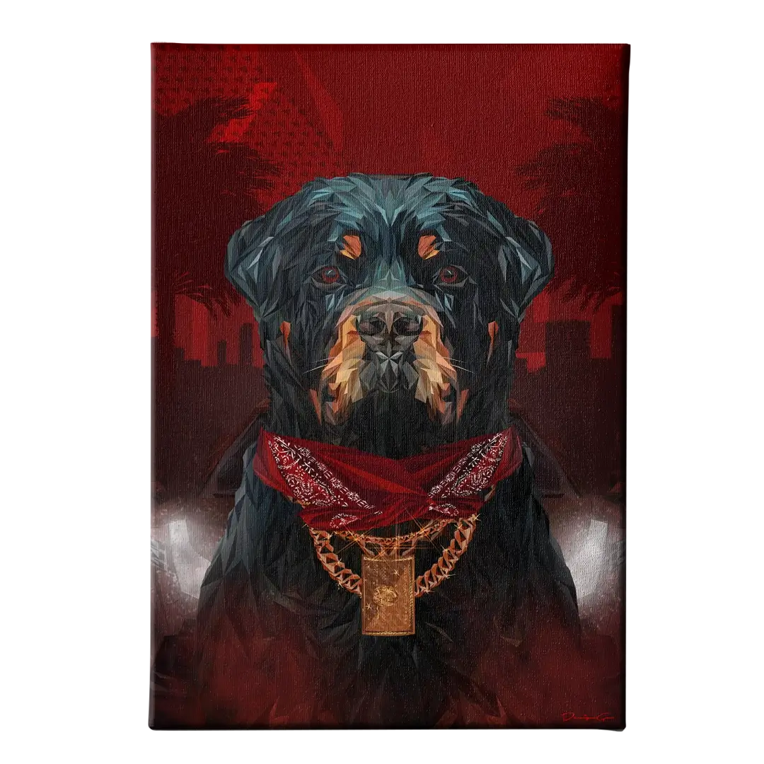Rottweiler Canvas Wall Art