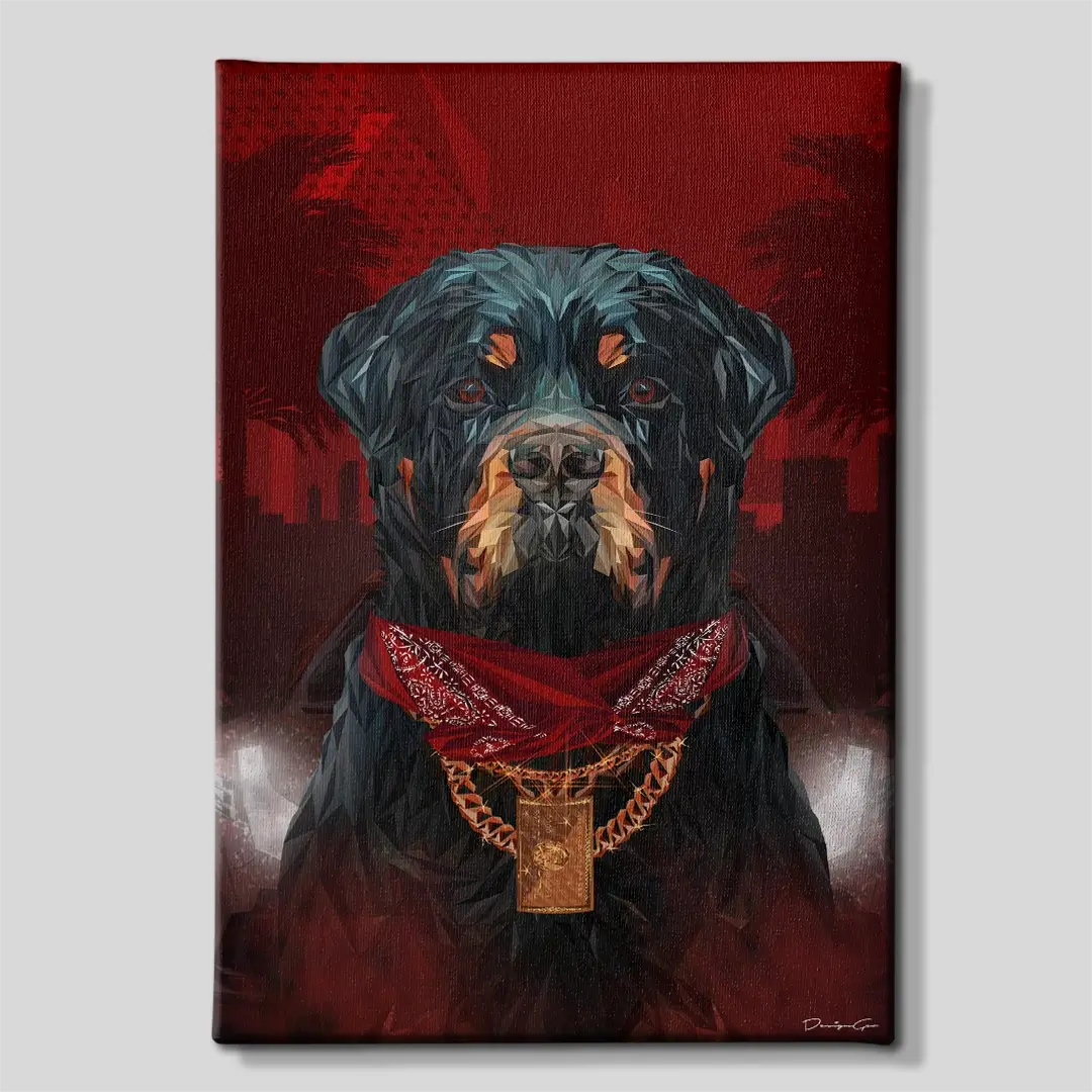 Rottweiler Canvas Wall Art