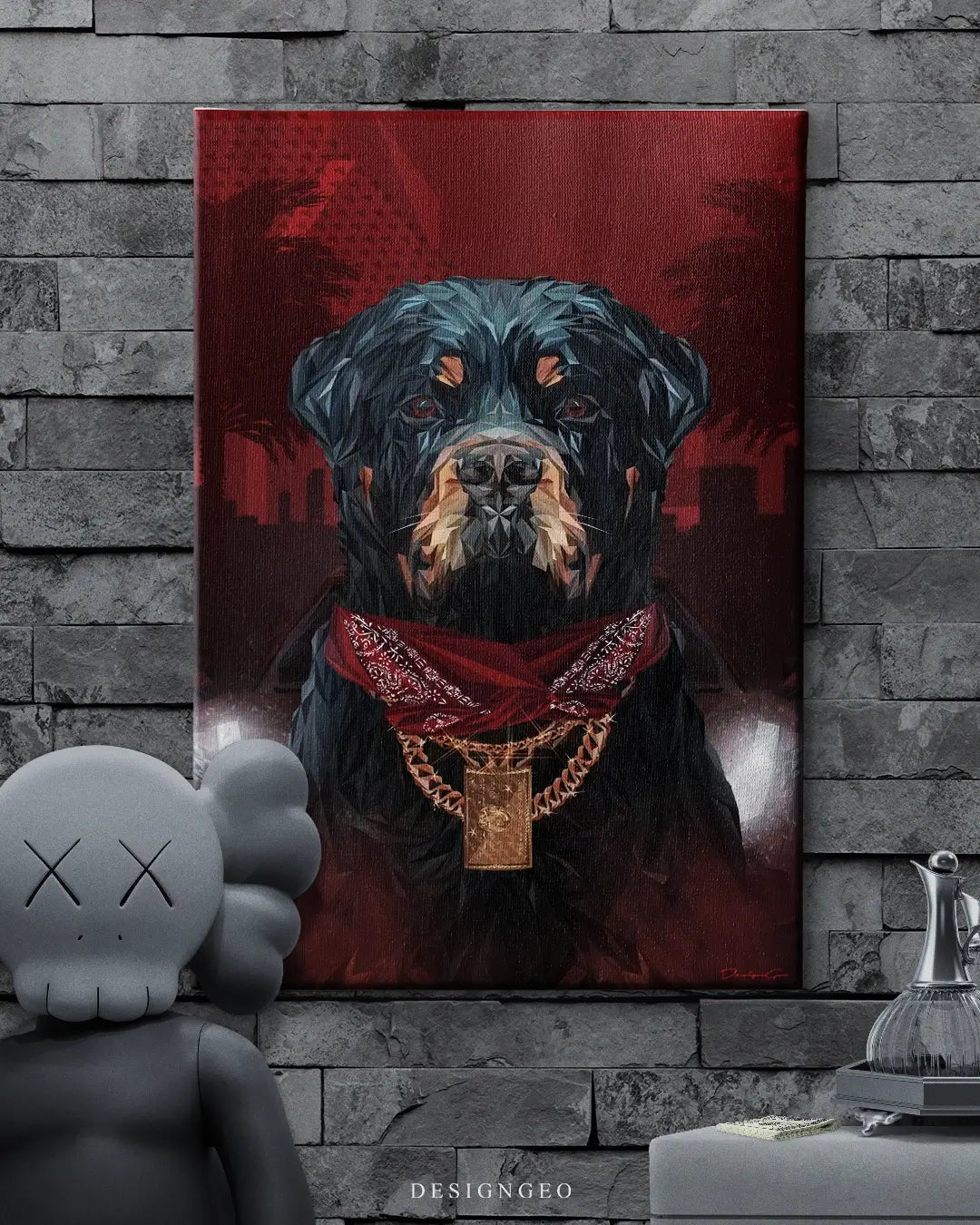Rottweiler Canvas Wall Art
